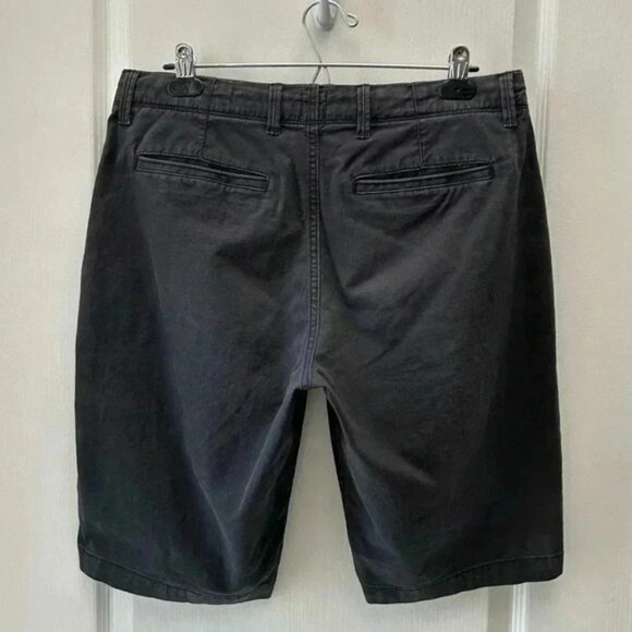 GAP Men’s Shorts 12” Stretch Casual Flat Front Chino Shorts Washed Black 31 - Picture 6 of 15